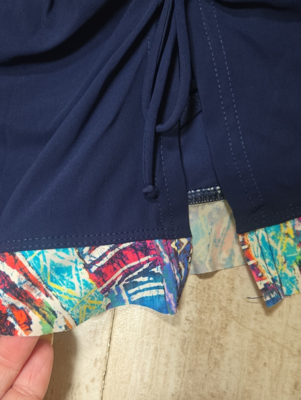 Profile by Gottex Navy Blue Bikini Bottom Skirt - Picture 2 of 10
